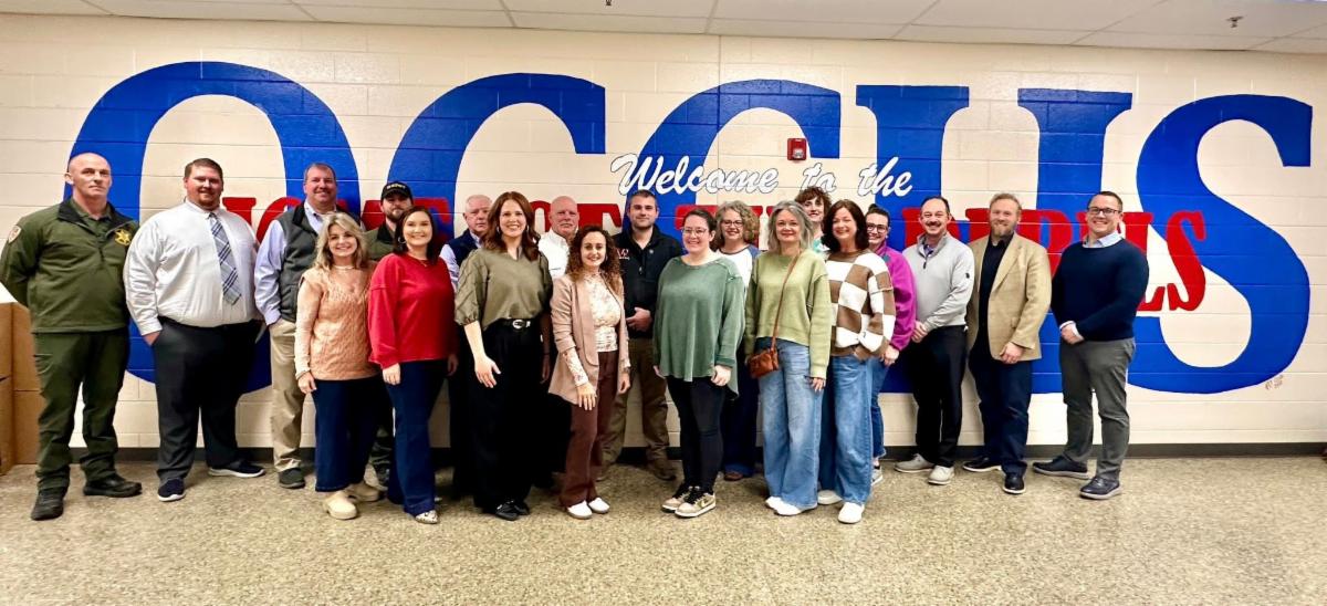 Members of the Chamber Board and Adult Leadership Board enjoy tour of OCCHS CTE Programs