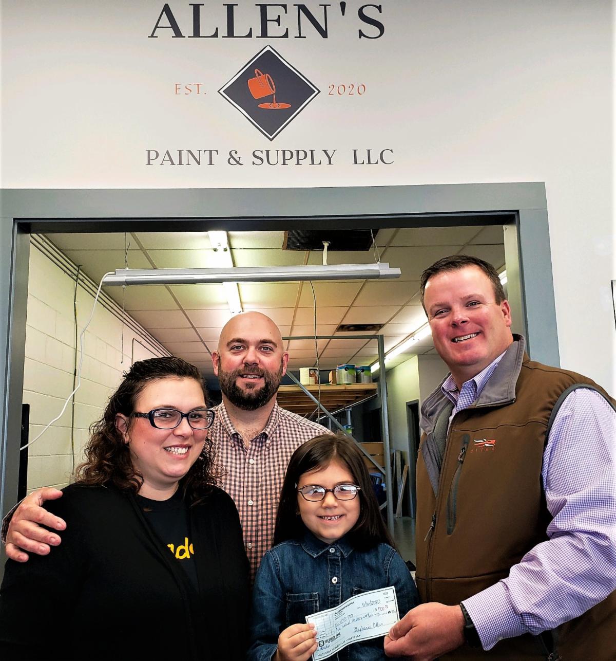 Allens Paint & Supply Makes Donation to UCES PTO