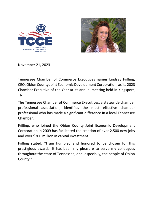 Lindsay Frilling TCCE November 2023