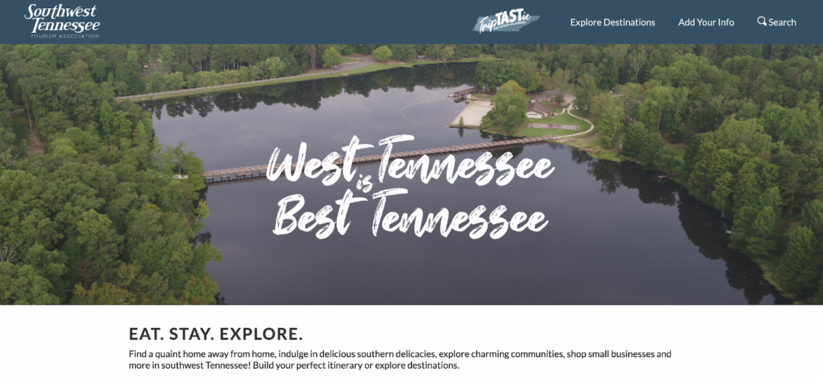 Southwest Tennessee Tourism Association  Launches VisitSWTenn.com