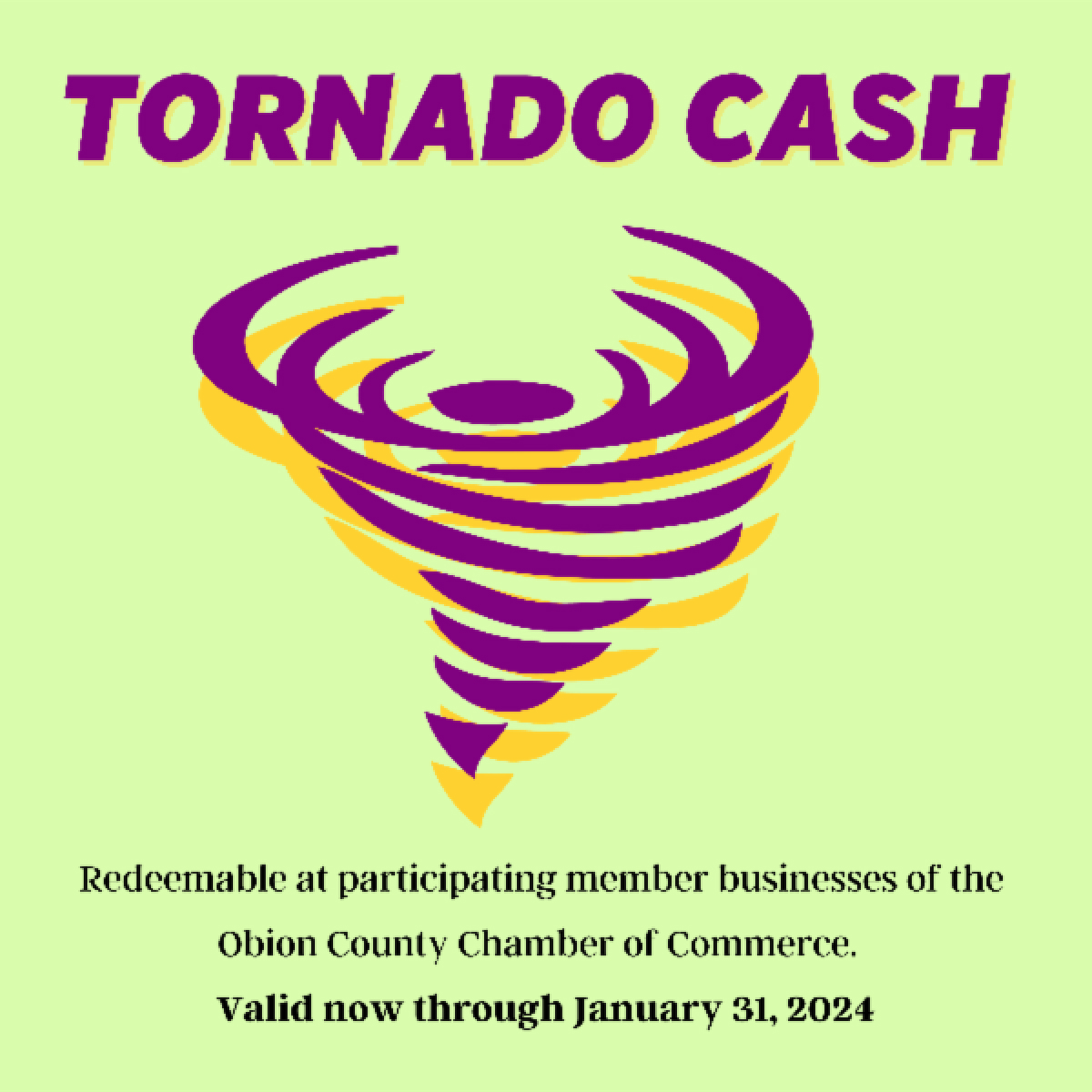 Obion County Chamber Tornado Cash 2023