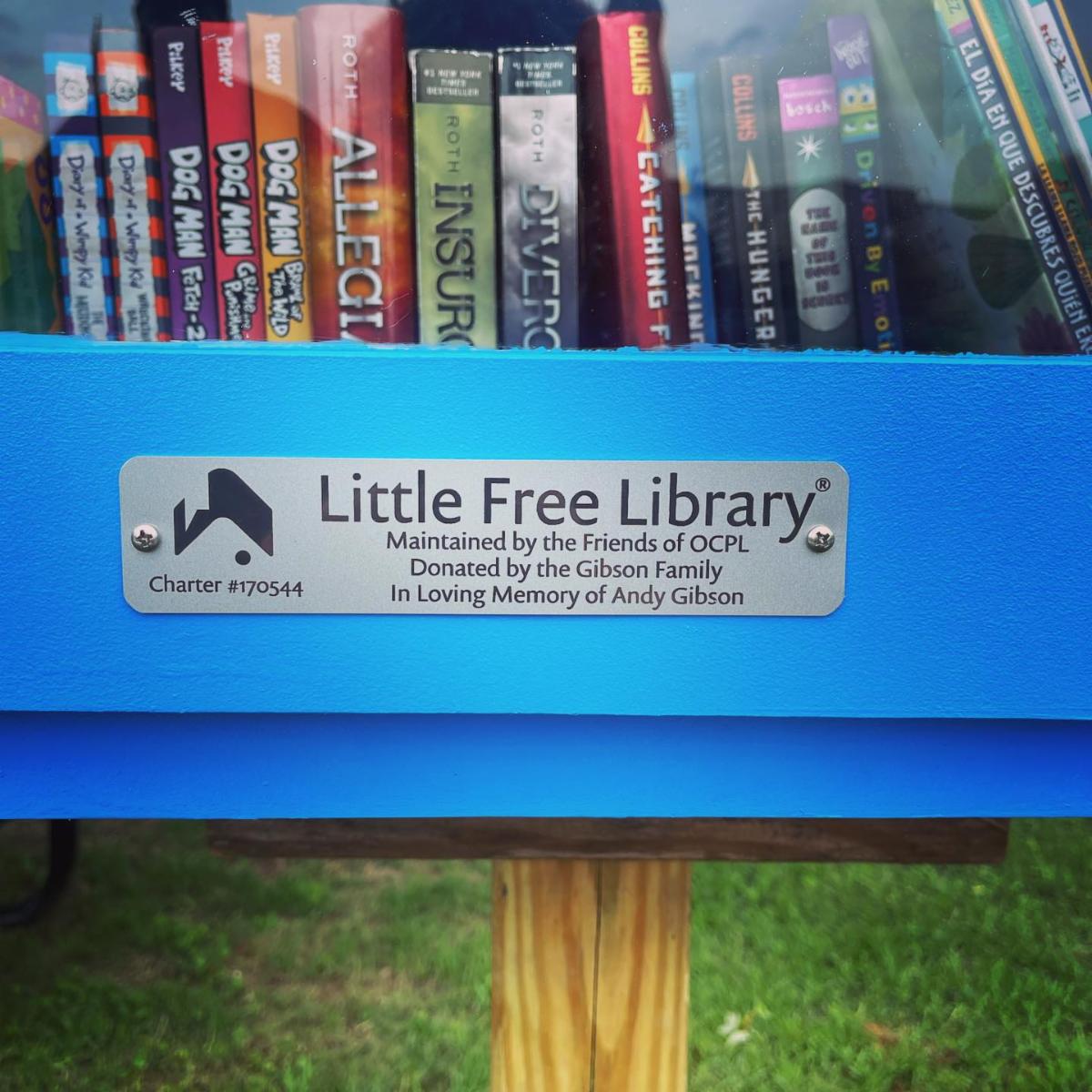 Free Little Library in Merchants Park